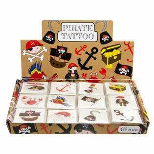 Tatouages &Eacute;ph&eacute;m&egrave;res Fun - Pirate (48 paquets)