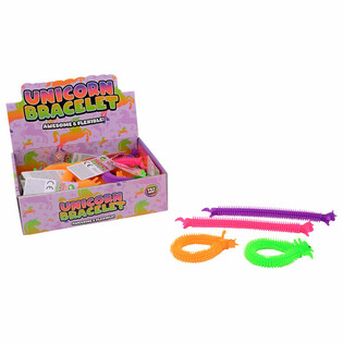 Bracelets Licorne Puffer en Pr&eacute;sentoir (48 pi&egrave;ces)