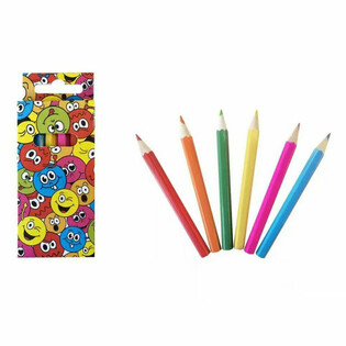 Set de crayons de couleur Smiley (6 pi&egrave;ces) - Pr&eacute;sentoir 24 pi&egrave;ces