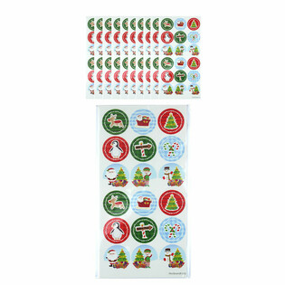 Stickers de No&euml;l Fun - 10 Feuilles, 18 Autocollants chacune