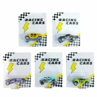 Lot de 12 Voitures de Course &agrave; Friction sur Carte