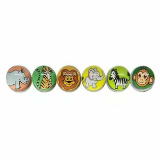 BALLES REBONDISSANTES - ANIMAUX DE LA JUNGLE - &Oslash; 3,2 cm (50 pcs)
