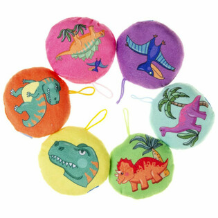 Dinosaure en Peluche - Diam&egrave;tre : 10 cm (Lot de 48)