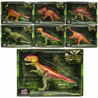 Figurines Dinosaures - Coffret Cadeau de Luxe - M&eacute;lange de Vari&eacute;t&eacute;s (Lot de 6)