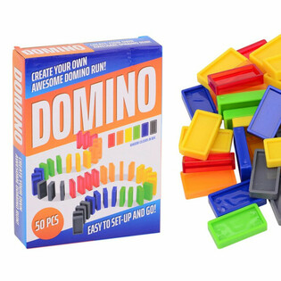 Coffret de Jeu de Domino - 50 Pi&egrave;ces en Bo&icirc;te Cadeau