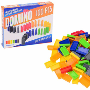 Coffret de Jeu de Domino - 100 Pi&egrave;ces en Bo&icirc;te Cadeau