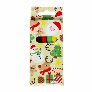 Set de 6 Crayons de Couleur de No&euml;l (24 pi&egrave;ces)