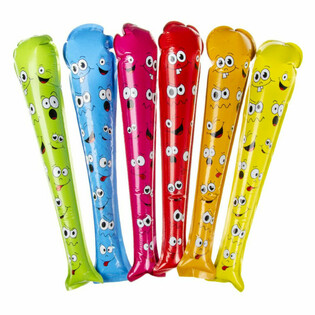 Batte Smiley Auto-gonflable en Pr&eacute;sentoir (48 pi&egrave;ces)