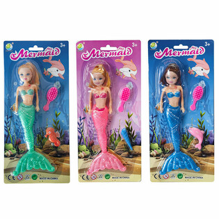 Poup&eacute;e Sir&egrave;ne sur Carte (6 pcs)
