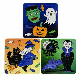 Puzzles d'Halloween en M&eacute;lange - 14 x 14 cm (50 pi&egrave;ces)