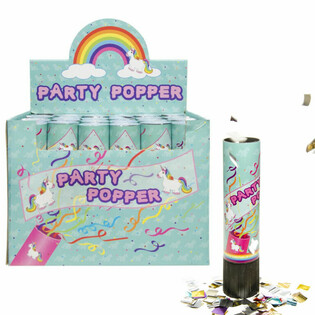 CANON &Agrave; CONFETTI PARTY - LICORNE - PR&Eacute;SENTOIR (48 pi&egrave;ces)