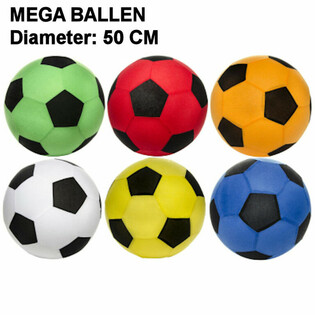 BALLONS G&Eacute;ANTS - DIAM&Egrave;TRE : 50 CM - PR&Eacute;SENTOIR COULEURS MIXTES (12 pcs)