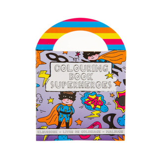 Petits Livres de Coloriage de Super-h&eacute;ros avec Autocollants (48 pcs)