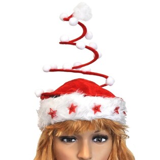 OFFRE EN GROS - BONNET DE NO&Euml;L SPIRALE LUXE AVEC &Eacute;TOILE LUMINEUSE (120 pcs)