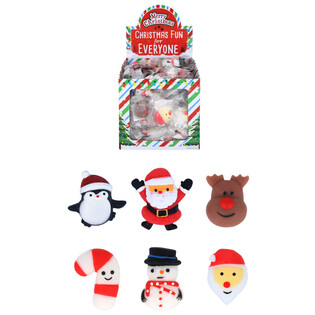 Figurines Squishy de No&euml;l pour P&ecirc;che &agrave; la Ligne (96 pcs)