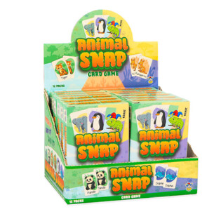 JEU DE CARTES ANIMAL SNAP - JEU D'ANIMAUX AVEC 36 CARTES - EN PR&Eacute;SENTOIR (12 PCS)