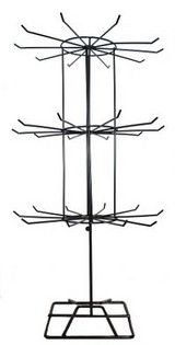 Pr&eacute;sentoir M&eacute;tallique Noir (3 Niveaux) - 1 pc