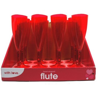 Coupes &agrave; Champagne en Forme de C&oelig;ur (12 pcs)